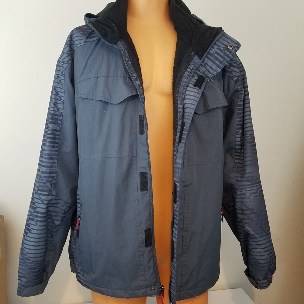 Reebok Full Zip up Hoodie Jacket 100% Poly